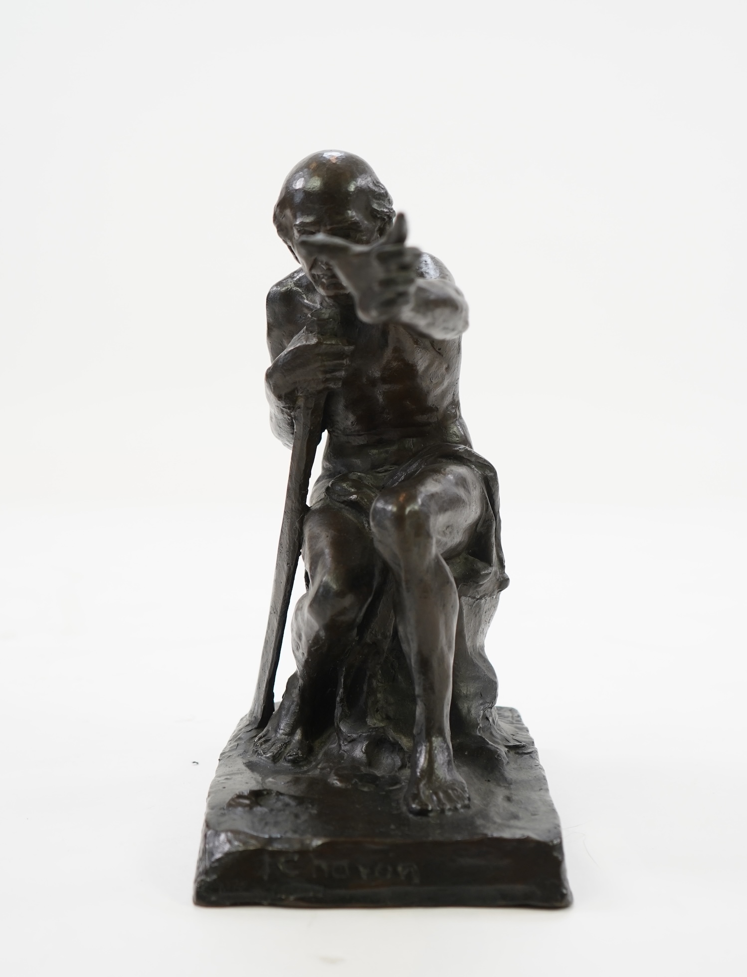 Alexander Proudfoot (1878-1957), ‘Charon’, a patinated bronze